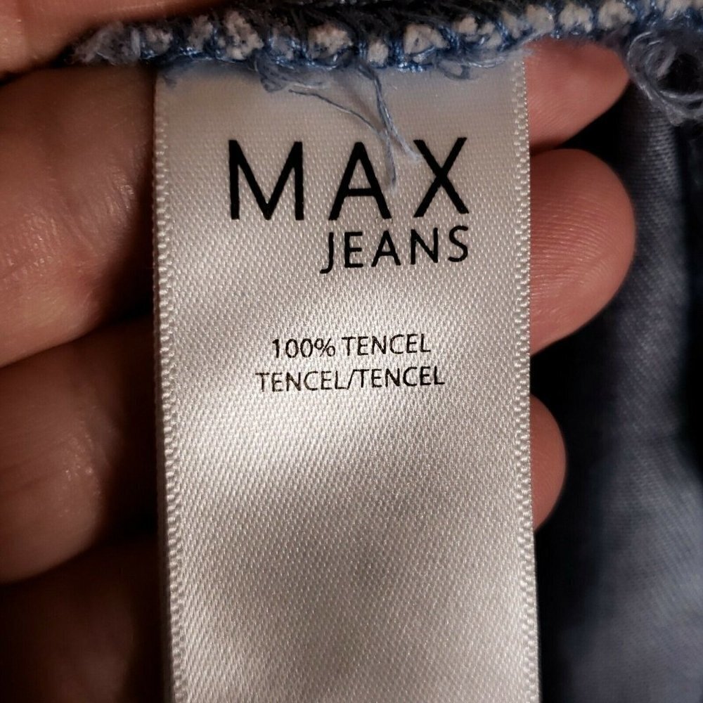 Max Jeans Womens Open Front Denim Look Tencel Duster XS - Picture 7 of 8